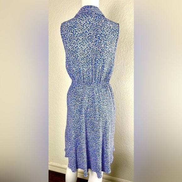 Kate Spade Blue Petals Collared Sleeveless Mini Dress - Picture 7 of 15